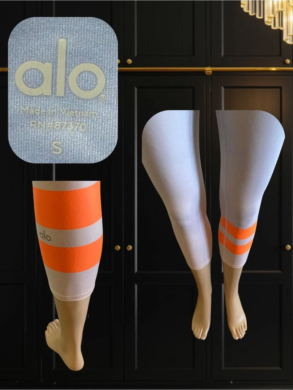 Unique ALO Yoga High-Waist Airbrush Capri in the colorway 